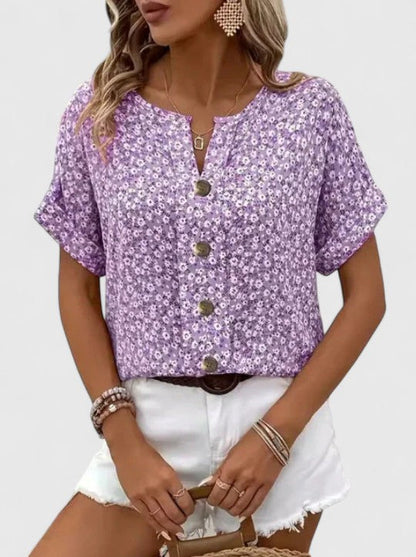 Sabine - Elegante Top Estival con Fiori
