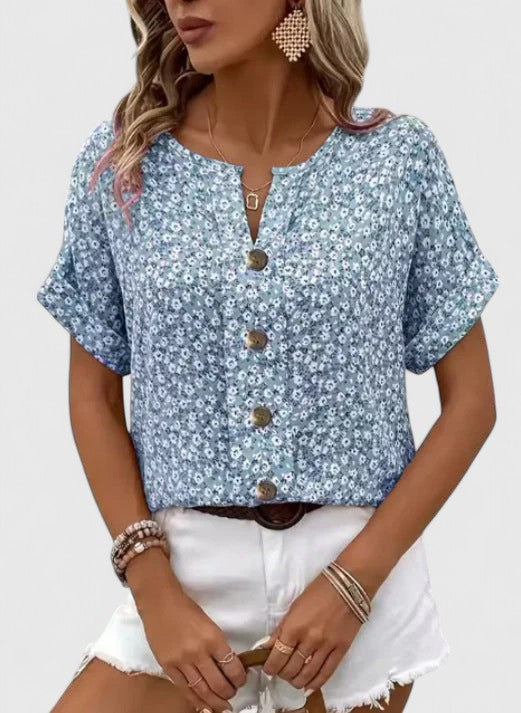 Sabine - Elegante Top Estival con Fiori