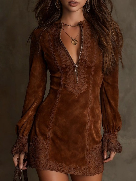 Azulena ❘ Mini Abito vintage di ante con pizzo