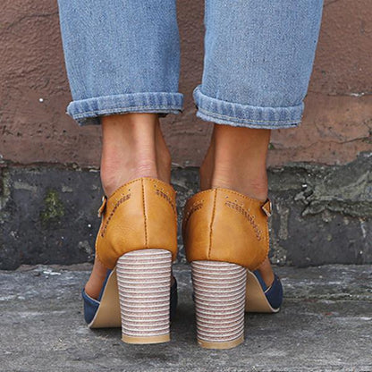 Clarina - Scarpe eleganti con tacco a blocco