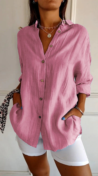 Sasha - Camicia elegante con Stile Plissettato