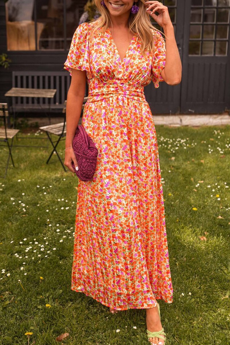Abito maxi Elegante Alora con Scollo a V