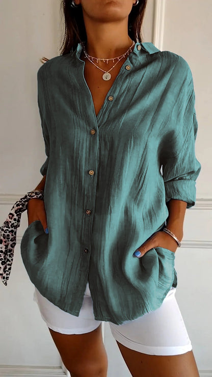 Sasha - Camicia elegante con Stile Plissettato
