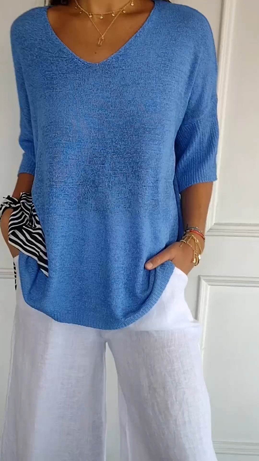 LILITH – TOP DI MAGLIA CON scollo a V