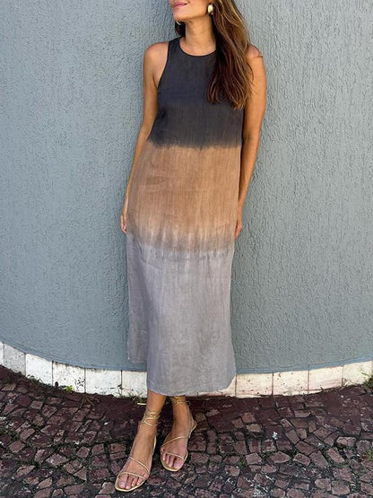 Lysette - Abito Maxi Stampato Elegante