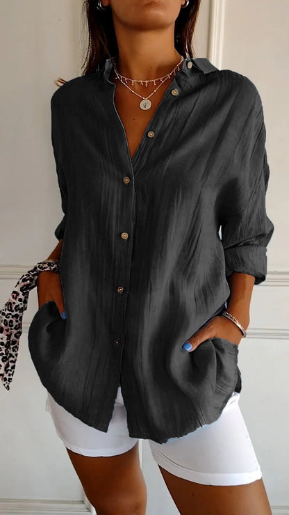 Sasha™ | Camicia elegante Plissettata