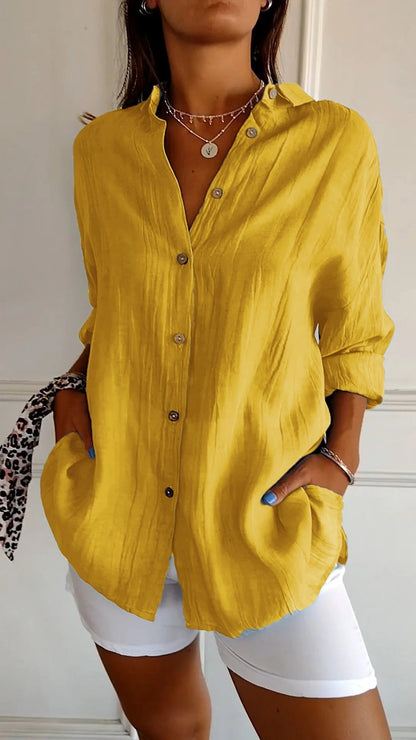 Sasha™ | Camicia elegante con Pliegues