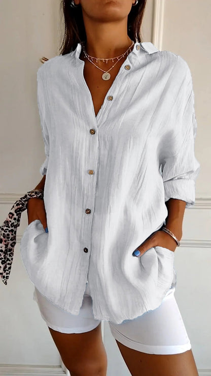 Sasha - Camicia elegante con Stile Plissettato