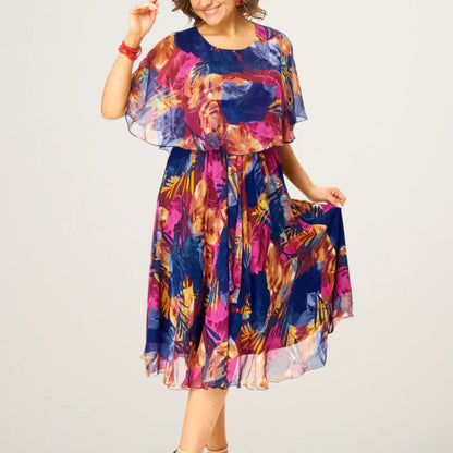 Yvonne - Elegante Abito midi Stile Kimono