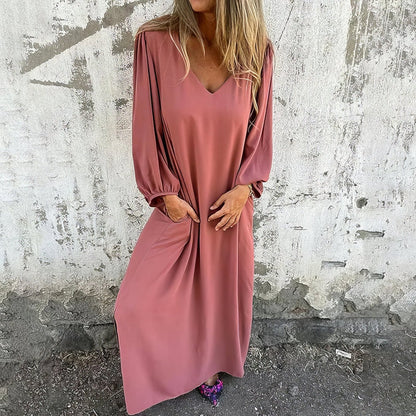 Ella | Abito Boho Lungo Con Tasche