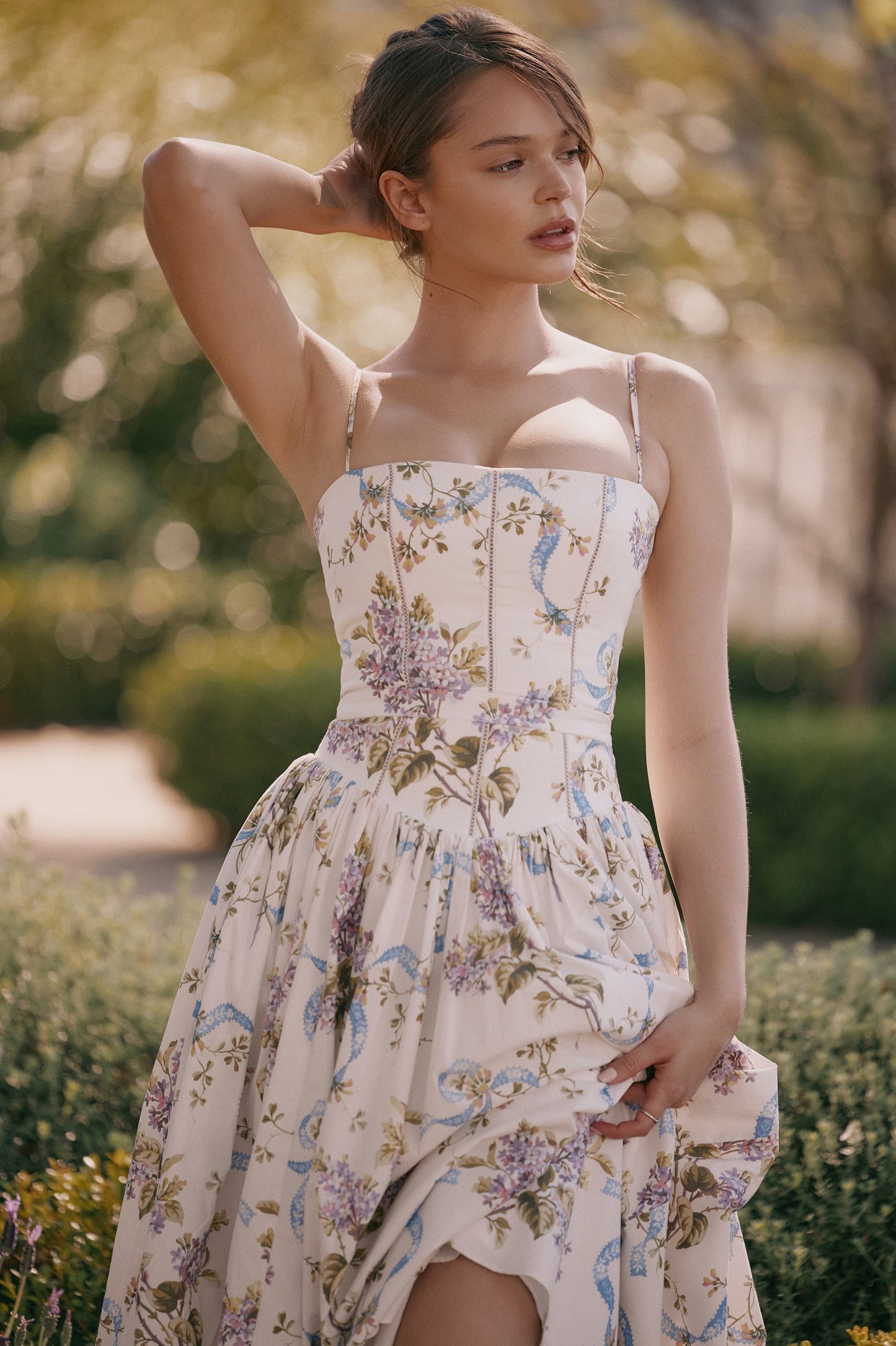 Kessara - Elegante Abito Maxi di Estate con Spalline Espagueti