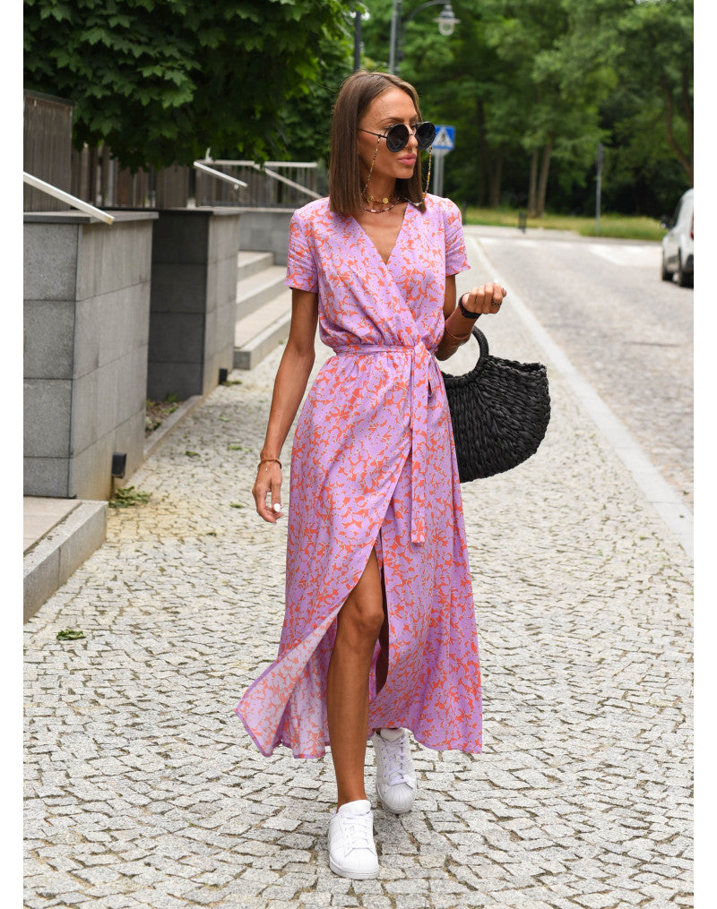 Yasmine | Abito elegante con scollo a V