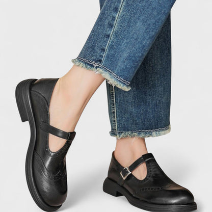 Elisa - Eleganza e Comfort Tacco di Pelle