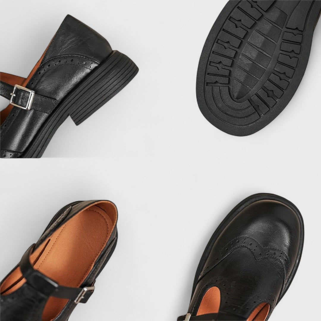 Elisa - Eleganza e Comfort Tacco di Pelle