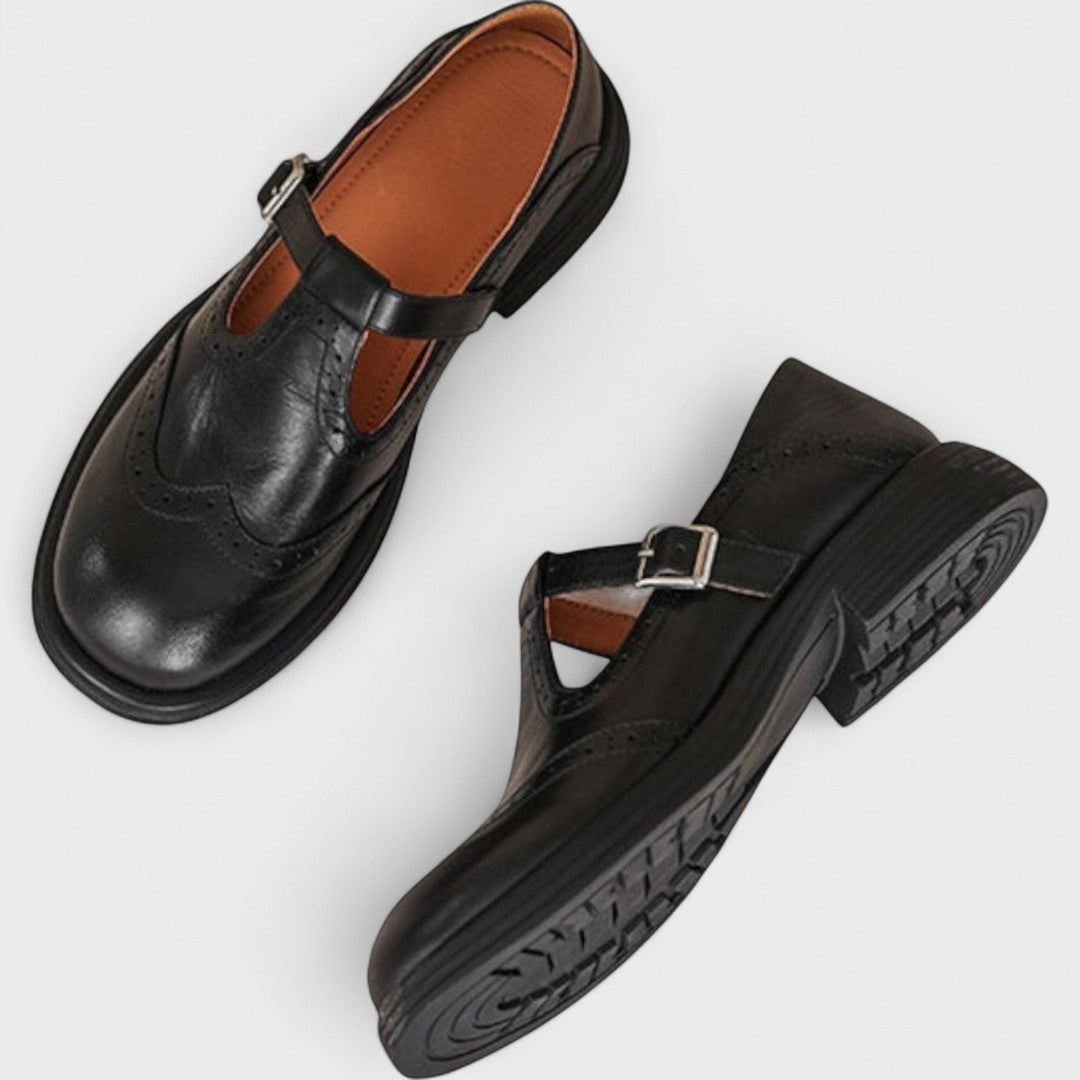 Elisa - Eleganza e Comfort Tacco di Pelle