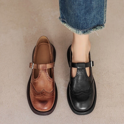 Risla Leather Mary Janes