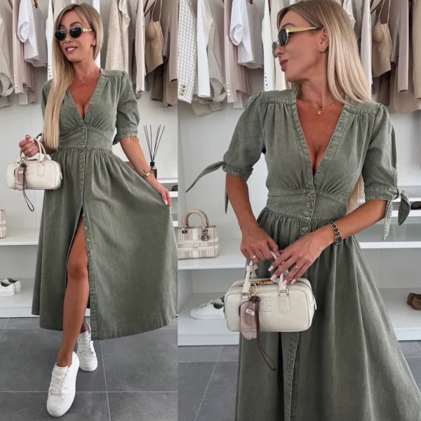Marit | Abito di Denim Radiante