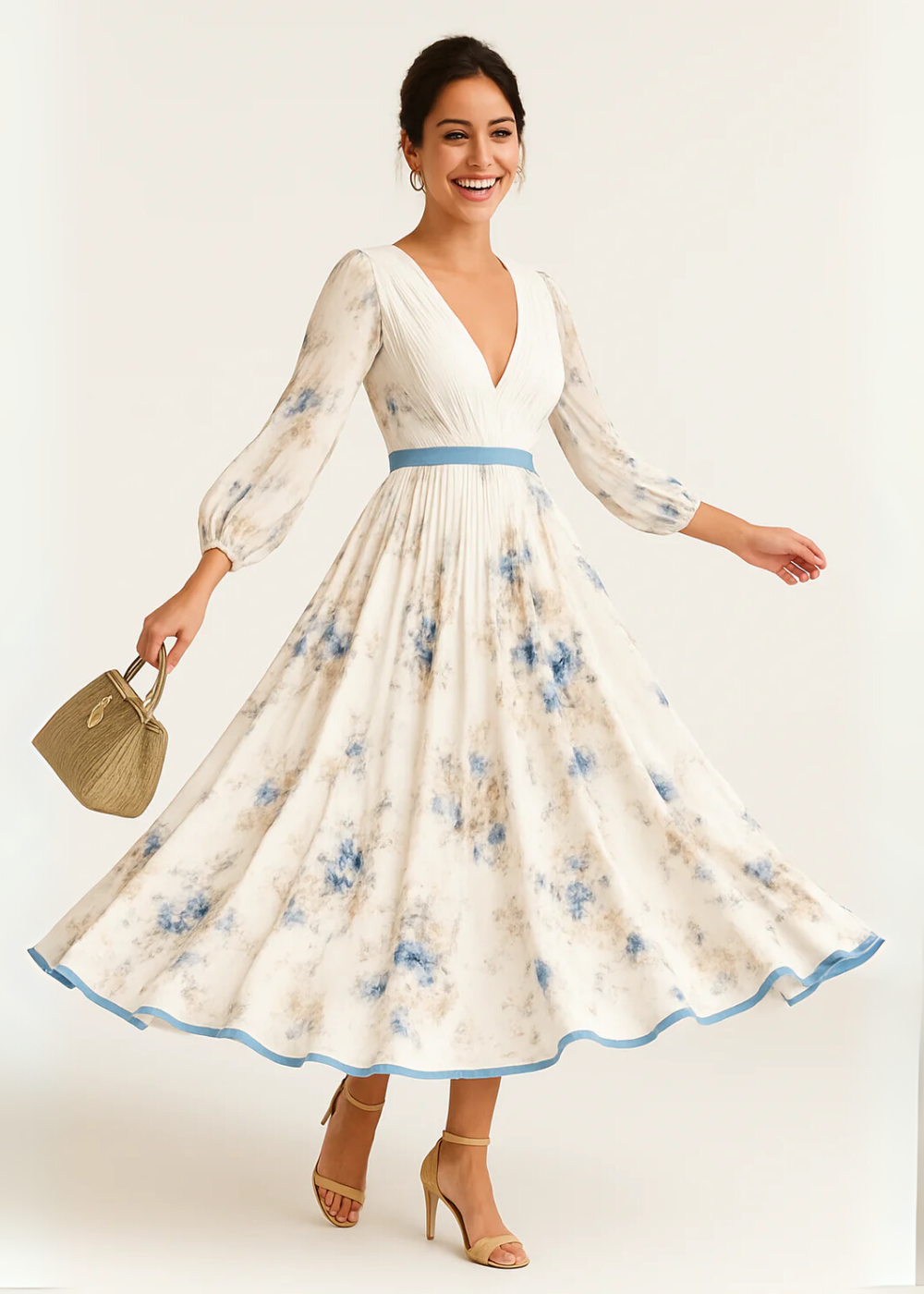 Katie | Abito Maxi Floreale Elegante