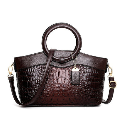 Oriana - Borsa di Coccodrillo con Gradiente Retrò