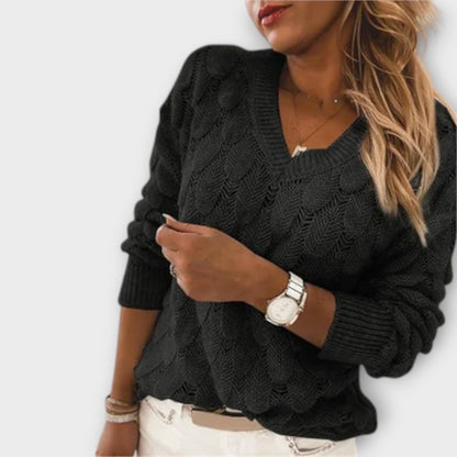Aine - Maglione Elegante con Scollo a V
