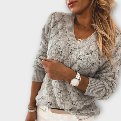 Aine - Maglione Elegante con Scollo a V