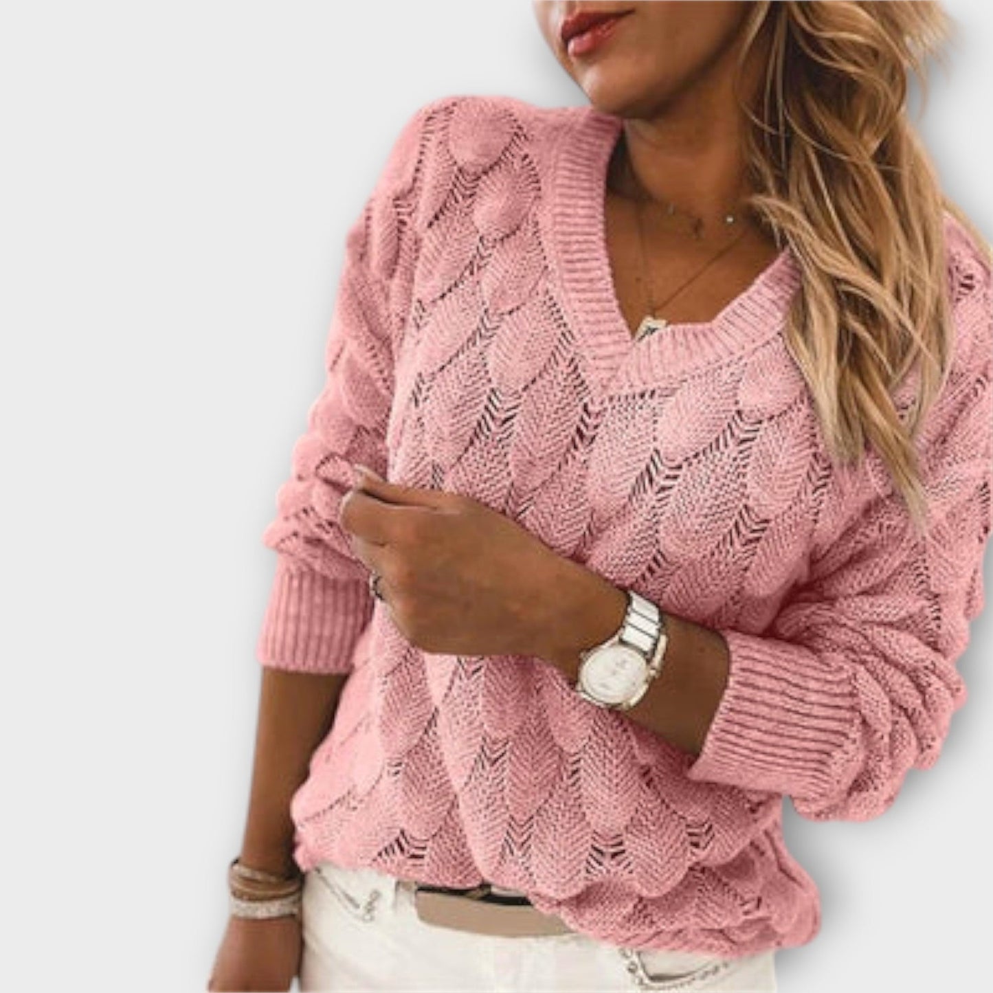 Aine - Maglione Elegante con Scollo a V