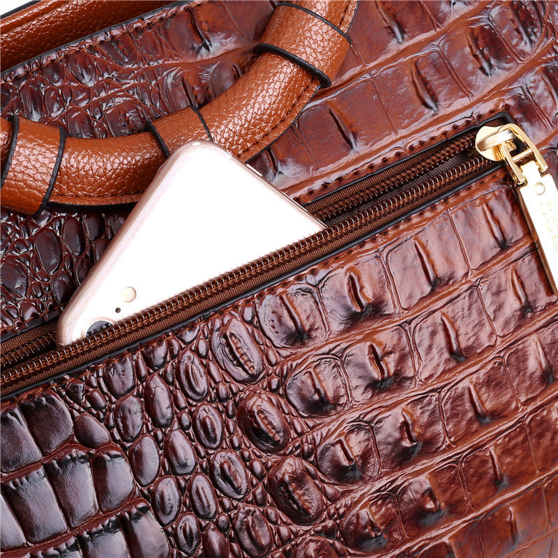 Alfrida | Borsa Elegante con raffinata stampa effetto rilievo di coccodrillo
