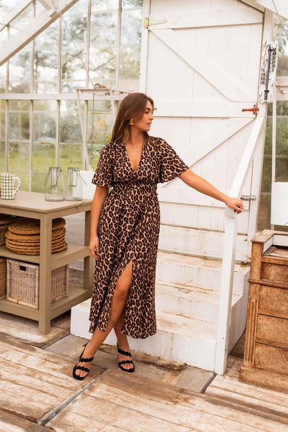 STELLA™ | L'ABITO MAXI DI LEOPARDATO