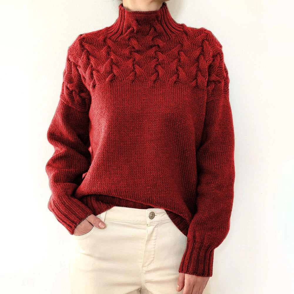 Elena | Maglione a collo alto in lana