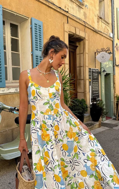 Abito Midi di Limone di Marsella