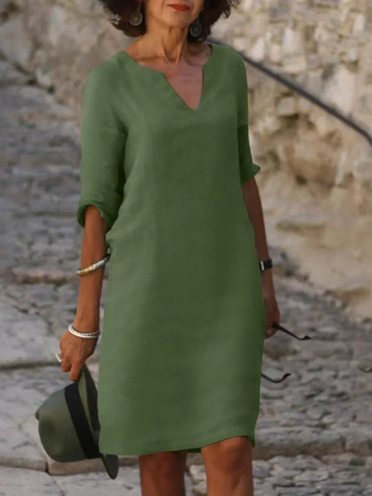 Maria | Abito elegante con scollo a V