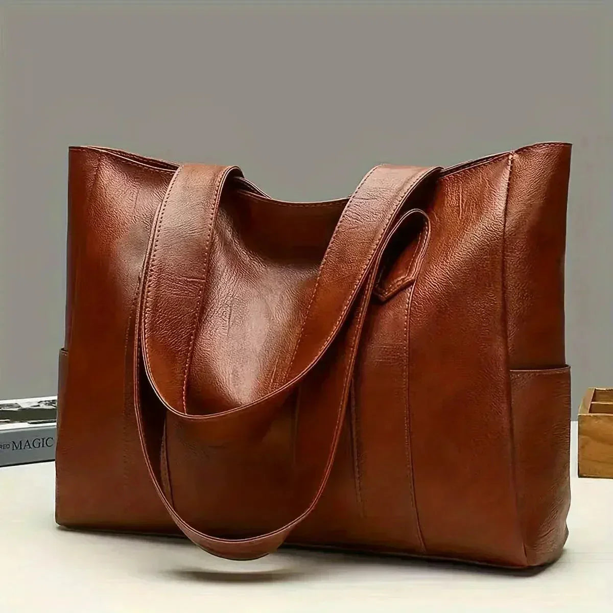 Xanthe | Borsa tote Vegana Classica di Grande capacità