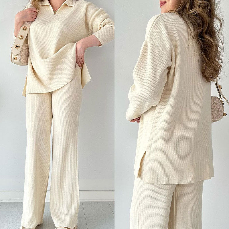 Erin - Set Casual due pezzi con Scollo a V