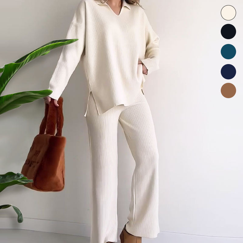 Erin - Set Casual due pezzi con Scollo a V