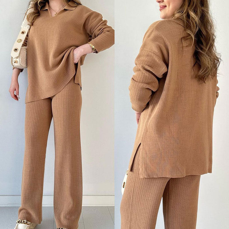 Erin - Set Casual due pezzi con Scollo a V
