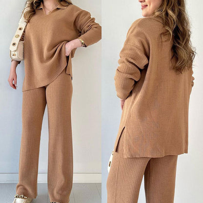 Erin - Set Casual due pezzi con Scollo a V
