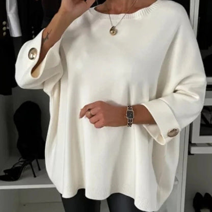 Millie - Top elegante con Maniche di Bottone