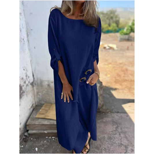 Everly – Set Elegante in cotone e lino di Due pezzi