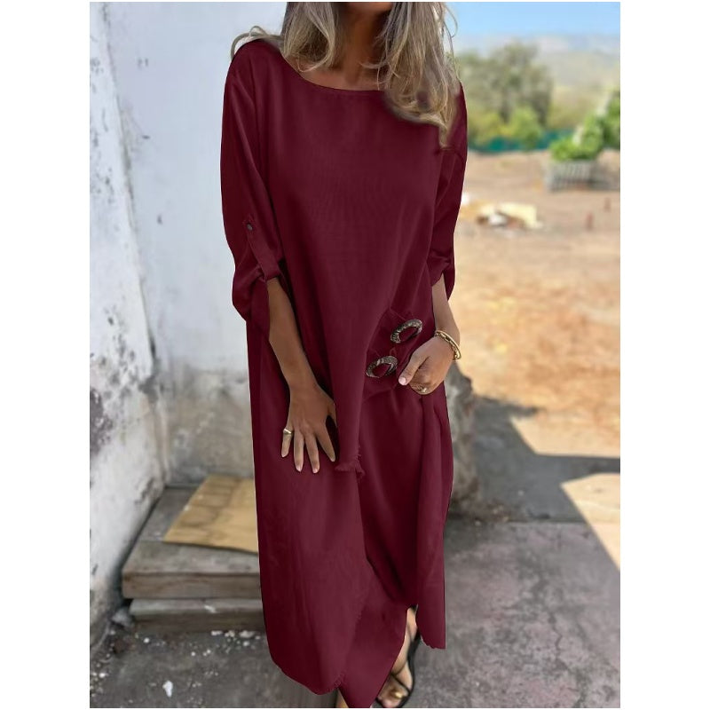 Everly – Set Elegante in cotone e lino di Due pezzi