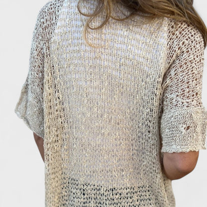 Varrea - Blusa da donna di tinta unita con un bottone
