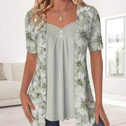 NORBERTHA - BLUSA FLOREADA MODERNA