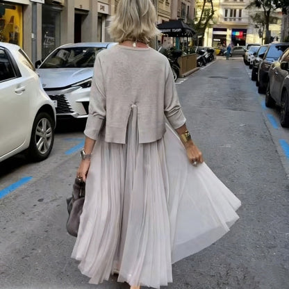 Completo coordinato donna 2 Piezas: Abito e Top di Manica lunga