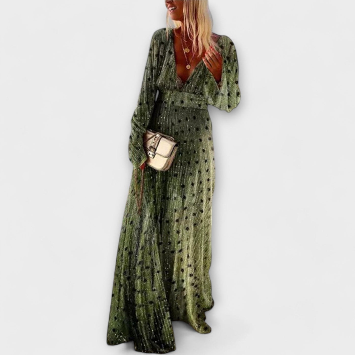 Abito elegante di pois