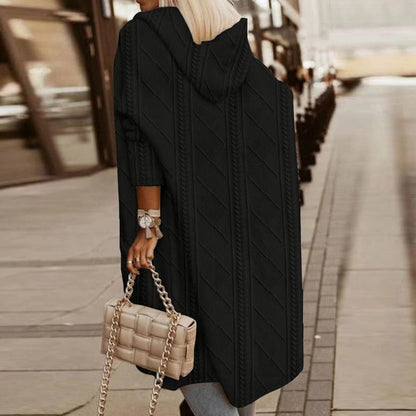 Jelone - Cardigan con cappuccio di Lungo Extendida