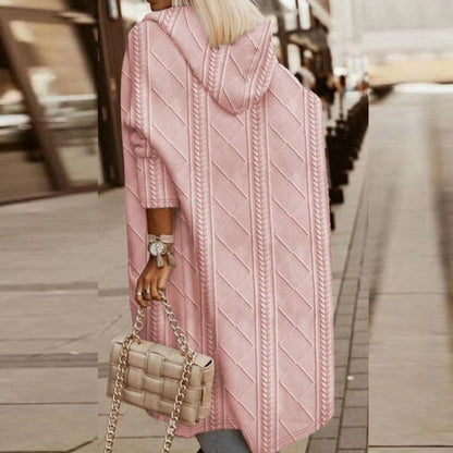 Jelone - Cardigan con cappuccio di Lunghezza Extendida