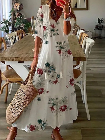 Lorna | Abito Bohemio con Borlas Stiloso