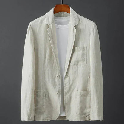 Aiden – Blazer Elegante di Lino Premium