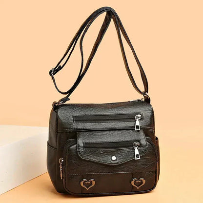 Lux | Borsa a Tracolla alla Moda con Dettaglio a Cuore
