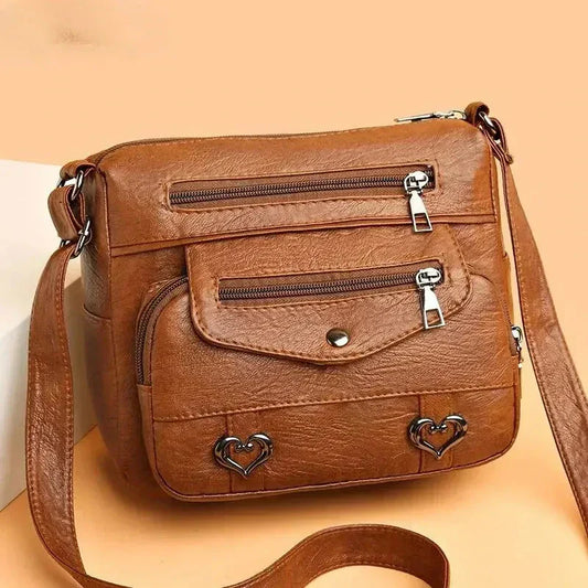 Lux | Borsa a Tracolla alla Moda con Dettaglio a Cuore